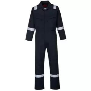 image of Portwest - AF50NAR38 - sz Regular 38 Araflame Platinum Coverall - Navy