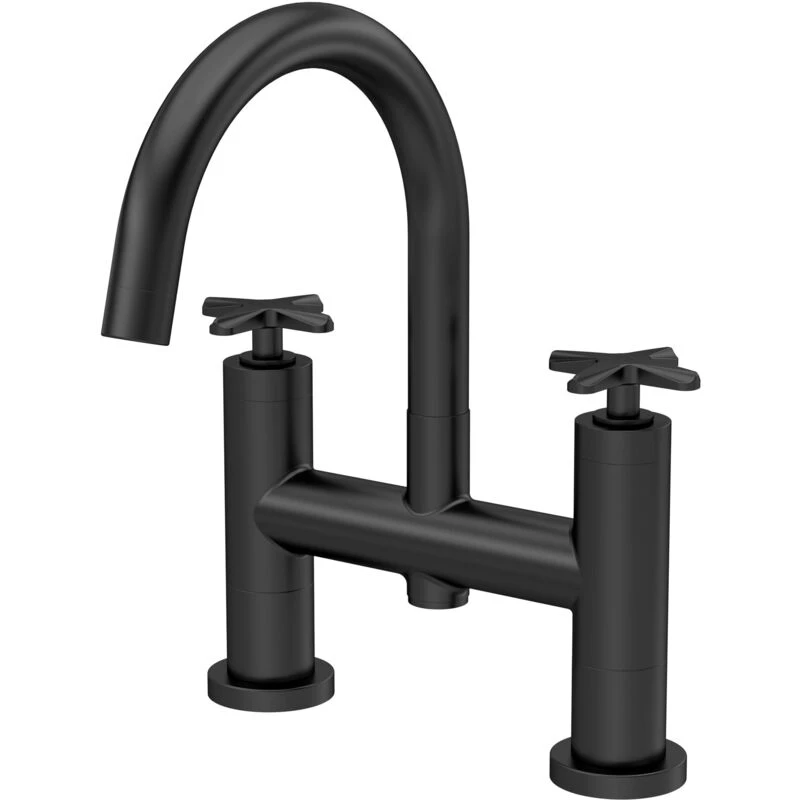 Image of Aztec Bath Filler Tap Matt Black