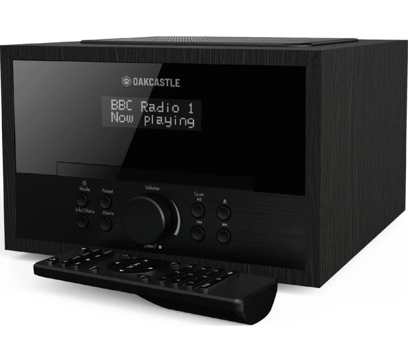 Image of OAKCASTLE DAB400 DAB Bluetooth Radio - Black 5056444108562