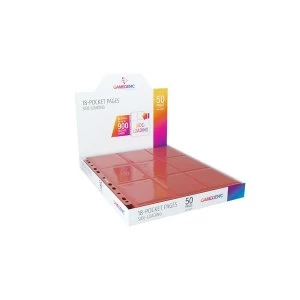 Image of Gamegenic Sideloading 18-Pocket Pages - 50 Sheets Included - Red
