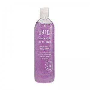 image of Om SHE Lavender & Chamomile Body Wash 500ml