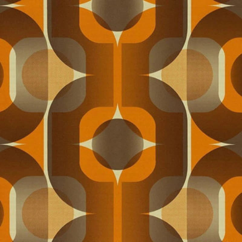 Image of As Creation Geometric Star Retro Brown Wallpaper Textured Paste The Wall Vinyl