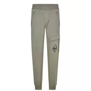 Image of CP COMPANY Juniors Logo Jogging Pants - Green