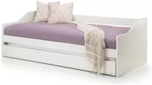 Image of Julian Bowen Elba Wooden Day Bed with Trundle - White