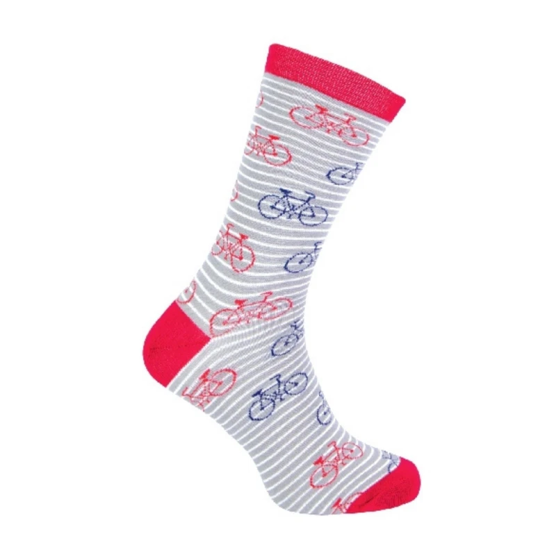 Image of Mr Heron Mr Heron Men 1 Pack Novelty Patterned Bamboo Socks in Dark Grey Size: 6-11 Dark Grey 6-11 Male 5019041199593