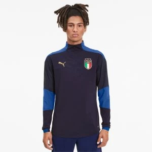 Image of PUMA Italia Mens Training Top, Peacoat/Power Blue, size 2X Large, Clothing