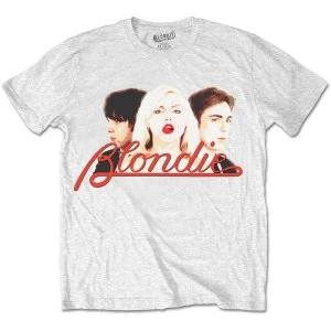 Image of Blondie - P Lines Halftone Unisex Large T-Shirt - White