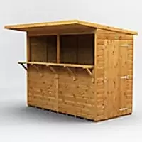 Image of Power Garden Shed 84PUBS Golden Brown 8x4