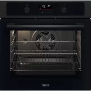 image of Zanussi ZOCND7KN Built In Electric Single Oven - Black - A+ Rated