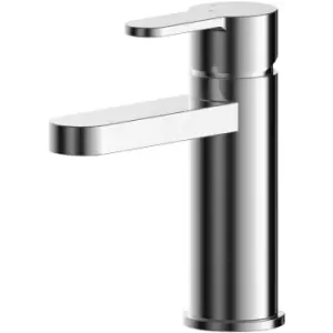 image of Arvan Eco Mono Basin Mixer Tap with Push Button Waste - Chrome - Nuie