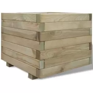 image of Raised Bed 50x50x40cm Wood Square vidaXL - Brown