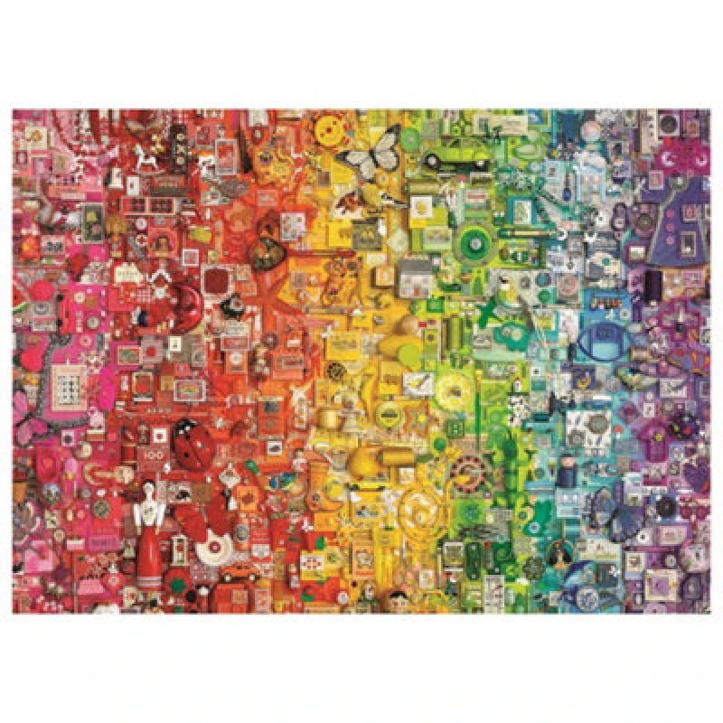 Image of Cheatwell Games Colourful Rainbow Jigsaw Puzzle 1000 Pieces Multi unisex