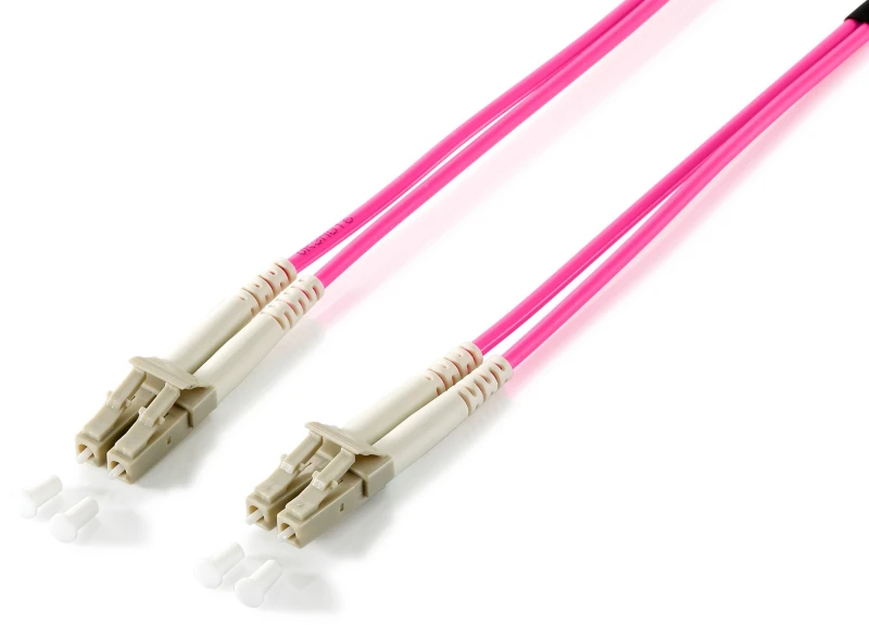 Image of Equip LC/LC Fiber Optic Patch Cable. OM4. 0.5m