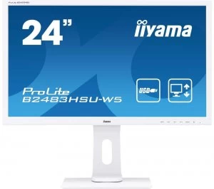 image of iiyama ProLite 24" B2483HSU-W5 Full HD LED Monitor