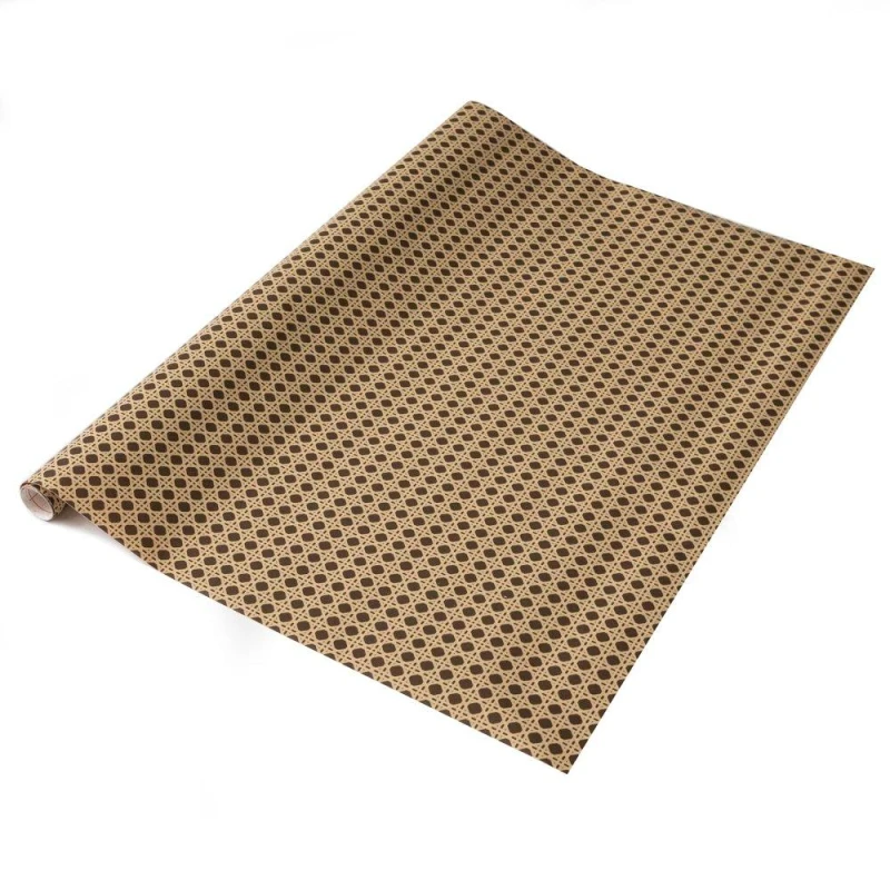 Image of D C Fix dc fix Woven Cane Self Adhesive Vinyl Wrap Brown/Black unisex 67.5CMX2M