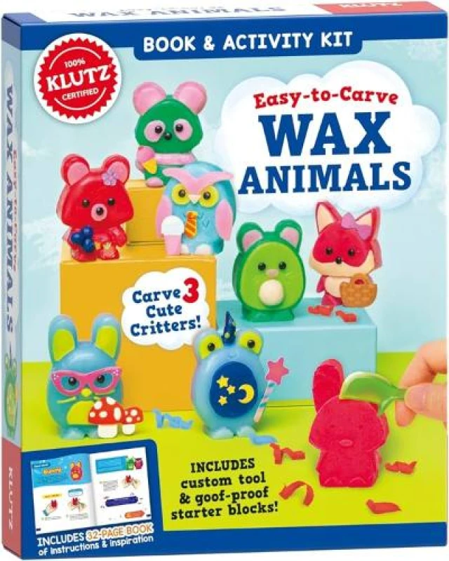 Image of Editors of Klutz Easy-to-Carve Wax Animals Book Multi unisex