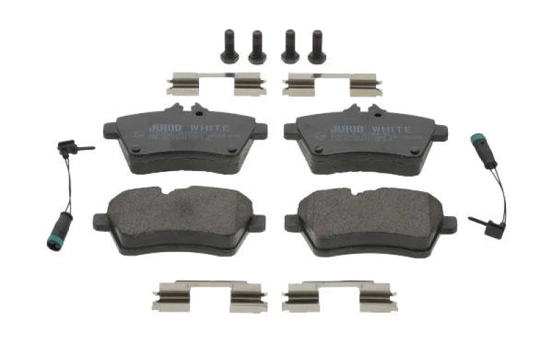 Image of JURID 573265JC Brake pad set incl. wear warning contact, PREMIER Ceramic Brake Pad Set,disc brake (402)