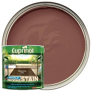 image of Cuprinol Anti Slip Decking Stain Hampshire Oak 2.5L