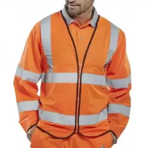 image of Beeswift Fire Retardant Hi-Vis Jerkin Orange 3XL CFRPKJORXXXL