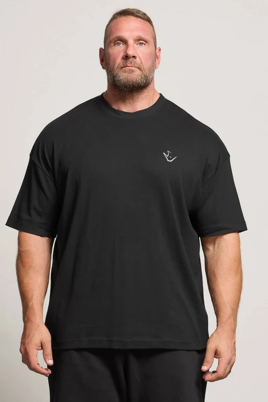 Image of BadRhino Mens 'Rest Day' T-Shirt in Black Size: 5-6XL Black Male 5-6XL