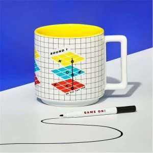 image of Yes Studio Tic Tac Toe Game Mug & Pen - Multi