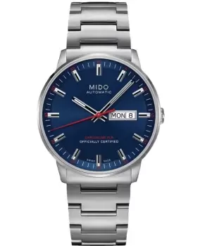 image of Mido Commander Blue Dial Steel Mens Watch M021.431.11.041.00 M021.431.11.041.00