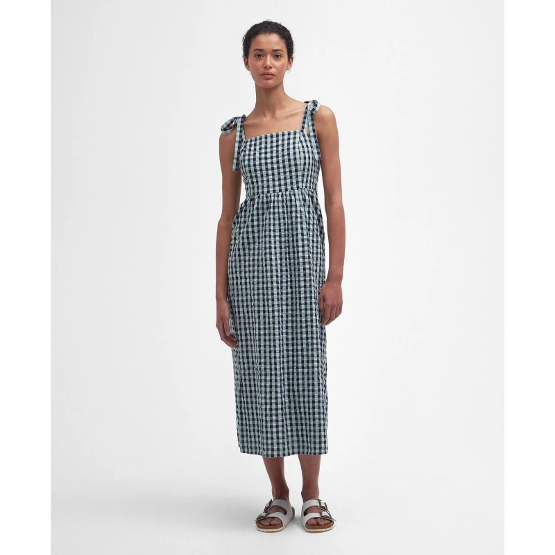 Image of Barbour Abigail Cotton Midi Dress
