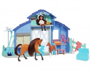 Image of JP Spirit and Lucky Grooming Paddock Playset