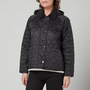 Image of Barbour Womens Tobymory Quilted Jacket - Black/Ancient - UK 10