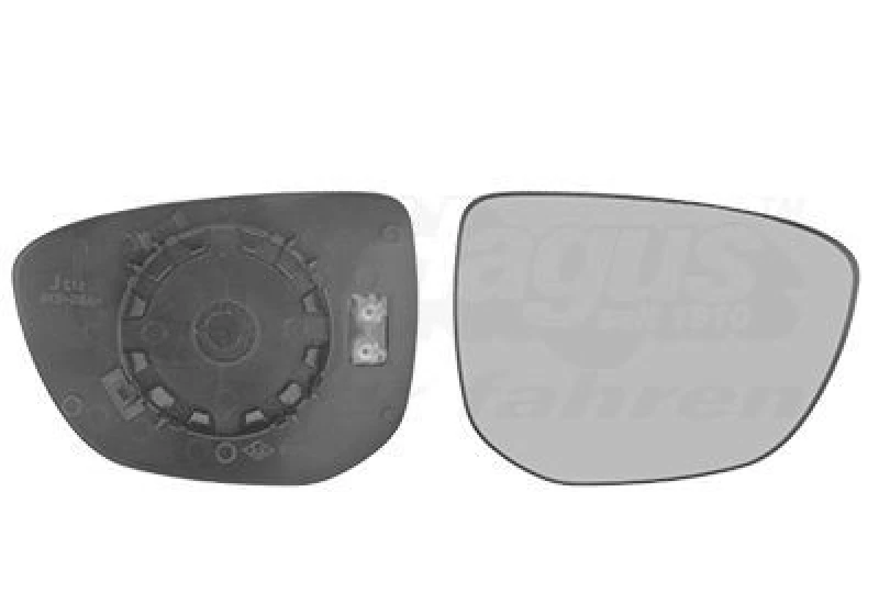 Image of VAN WEZEL Wing mirror glass VAN WEZEL 0984838