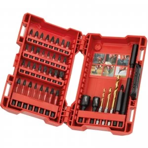 Image of Milwaukee Shockwave 40 Piece Impact Drill and Screwdriver Bit Set
