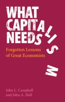 Image of What Capitalism Needs : Forgotten Lessons of Great Economists