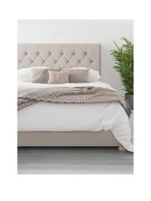 Image of Aspire Olivier Linen Ottoman Storage Bed Frame