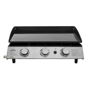 image of Dellonda 3 Burner Portable Gas Plancha 7.5kW BBQ Griddle Stainless Steel DG22