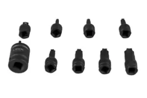 image of Laser Tools 7978 Dual Drive Star* Impact Bit Socket Set 9pc