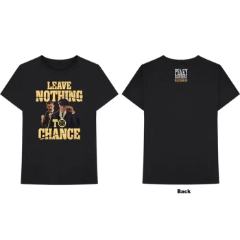 Image of Peaky Blinders - Leave Nothing To Chance Unisex Large T-Shirt - Black