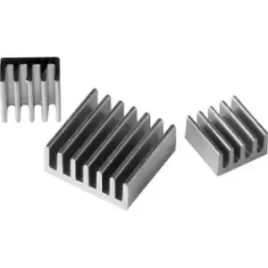 Joy-it RB-heatsink Heatsink set Compatible with (development kits): Raspberry Pi, Banana Pi Silver