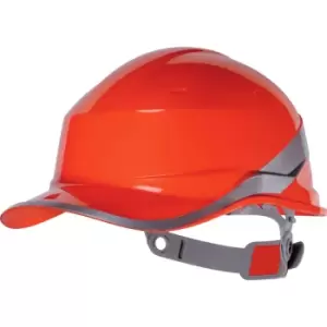 Image of Venitex Hi-Vis Baseball PPE Safety Helmet (Pack of 2) (One Size) (Red)