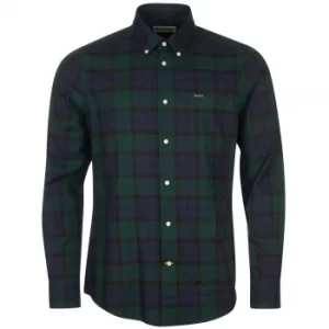 Image of Barbour Mens Wetherham Tailored Shirt Black Watch Medium