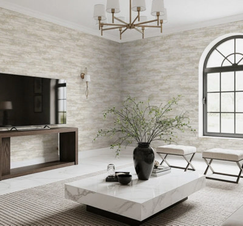 Image of Belgravia Decor Oakah Ivory Wallpaper