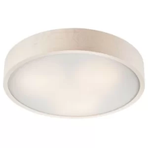 image of Round Cylindrical Ceiling Light White, 3x E27