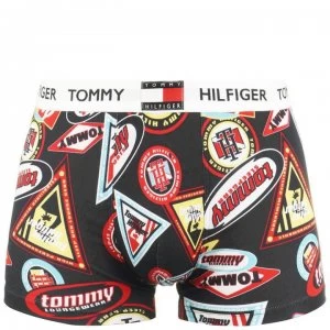 Image of Tommy Bodywear Large Print Trunks - Navy Print