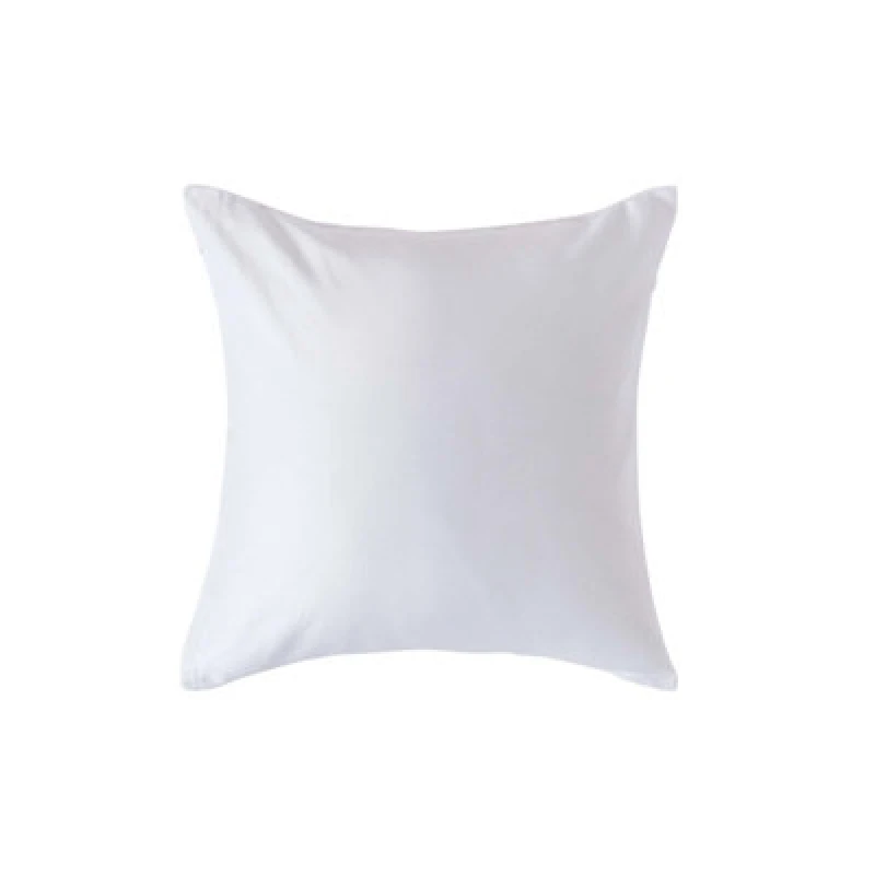 Image of Homescapes Organic Cotton Continental Pillowcase 400 TC, 40 x 40cm White