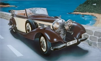 Image of Italeri Mercedes Benz 540K 24th Scale Plastic Model Kit - 3701