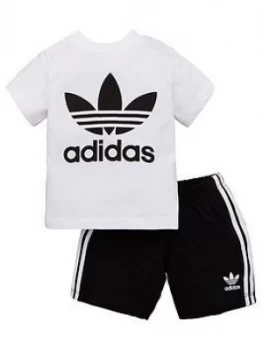 image of Adidas Originals Shorts and T-Shirt Set - White