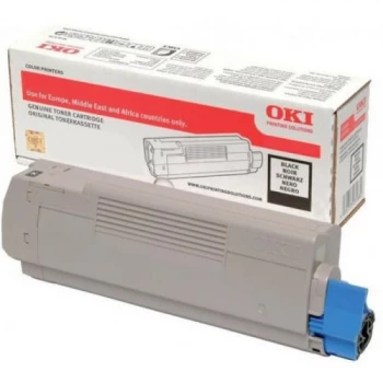 image of OKI 46490608 Black Laser Toner Ink Cartridge