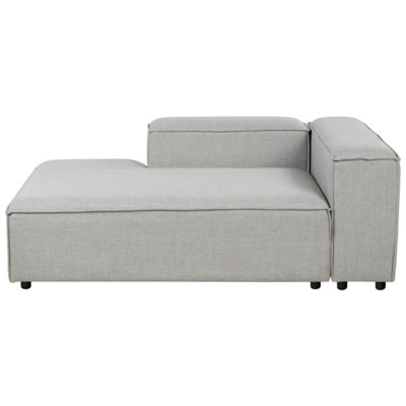 Image of Beliani Right-Hand Chaise Lounge Ardal Fabric Light Grey