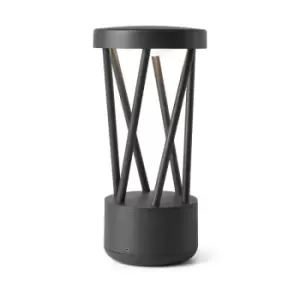 Faro Twist - Outdoor LED Dark Grey Pedestal Lamp 10W 3000K IP65