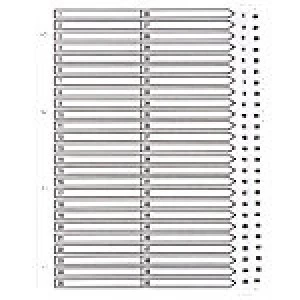 image of Guildhall Mylar Dividers White A4 50 Part 1-50 Numbered Set