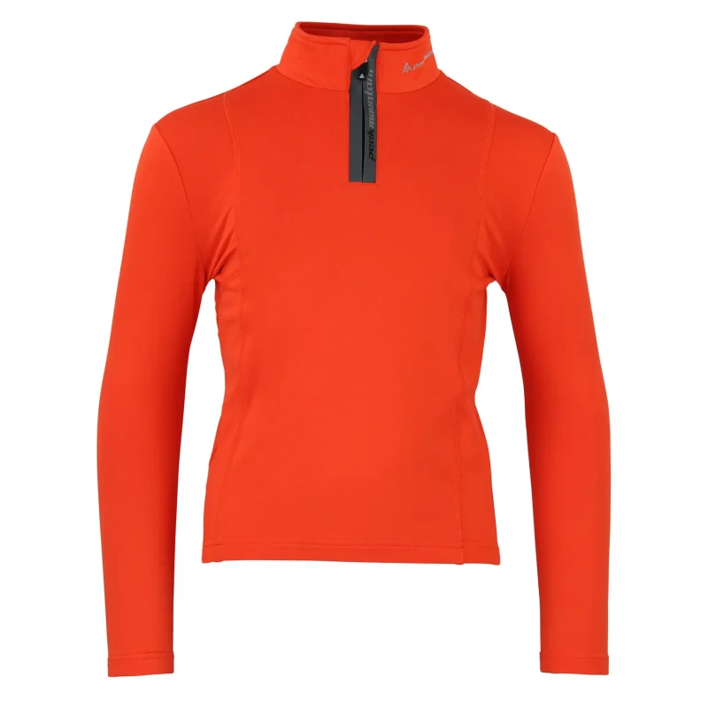 Image of Kids' base layer T-Shirt with zip Peak Mountain Ecanevi Orange Male 4 ans